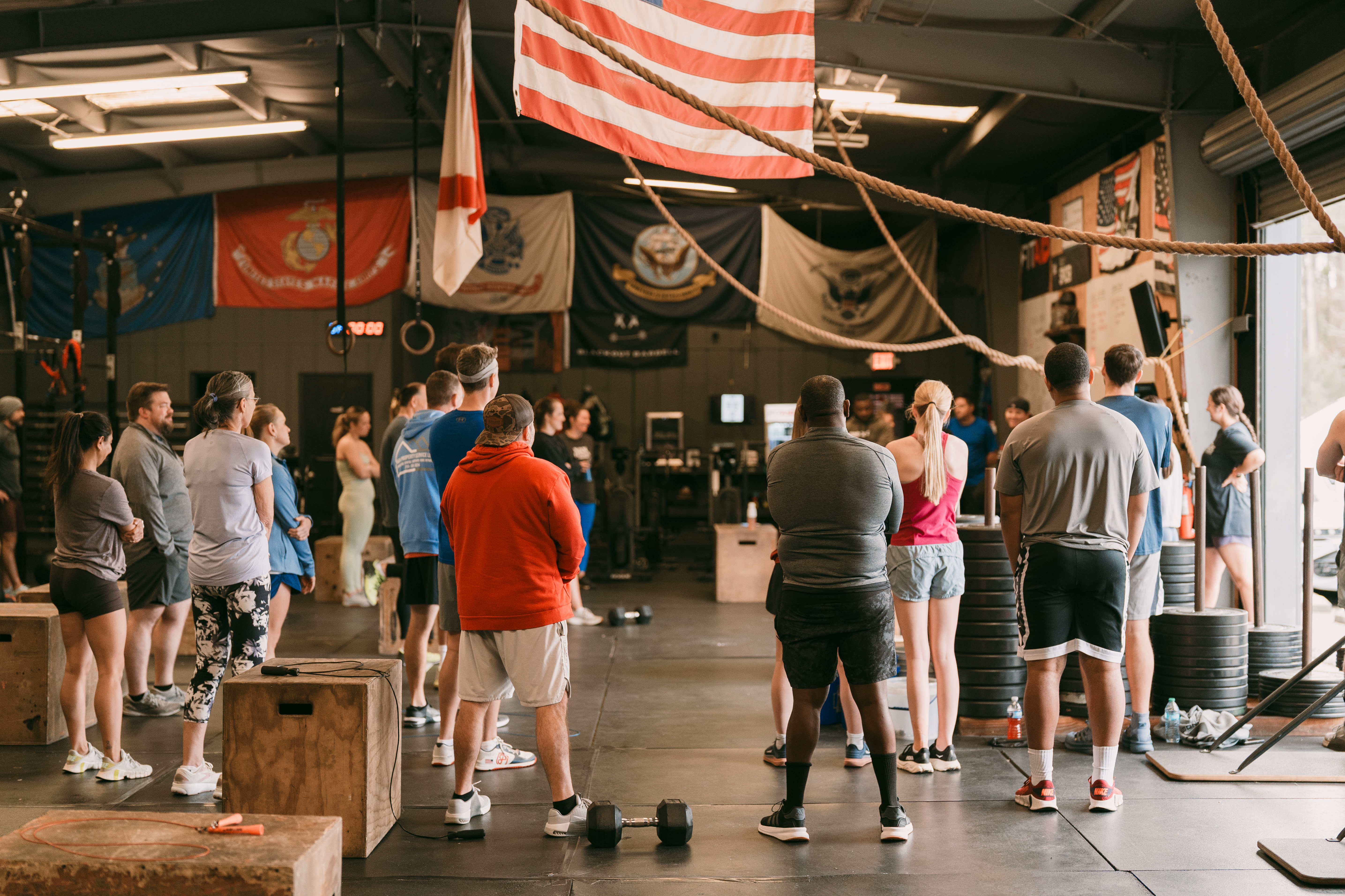 Brianna coaching at N.O.W. Fitness